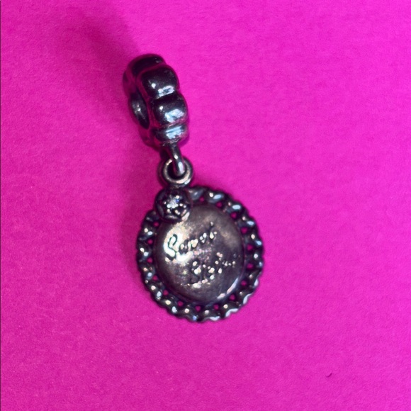 Pandora Silver Charm Pendant Vintage Sweet sister - Picture 1 of 5